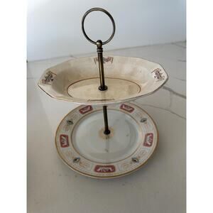 Two Tier Vintage‎ China Cupcake Stand